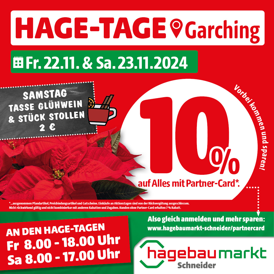 HAGE-TAGE in Garching am 22. / 23. November 2024