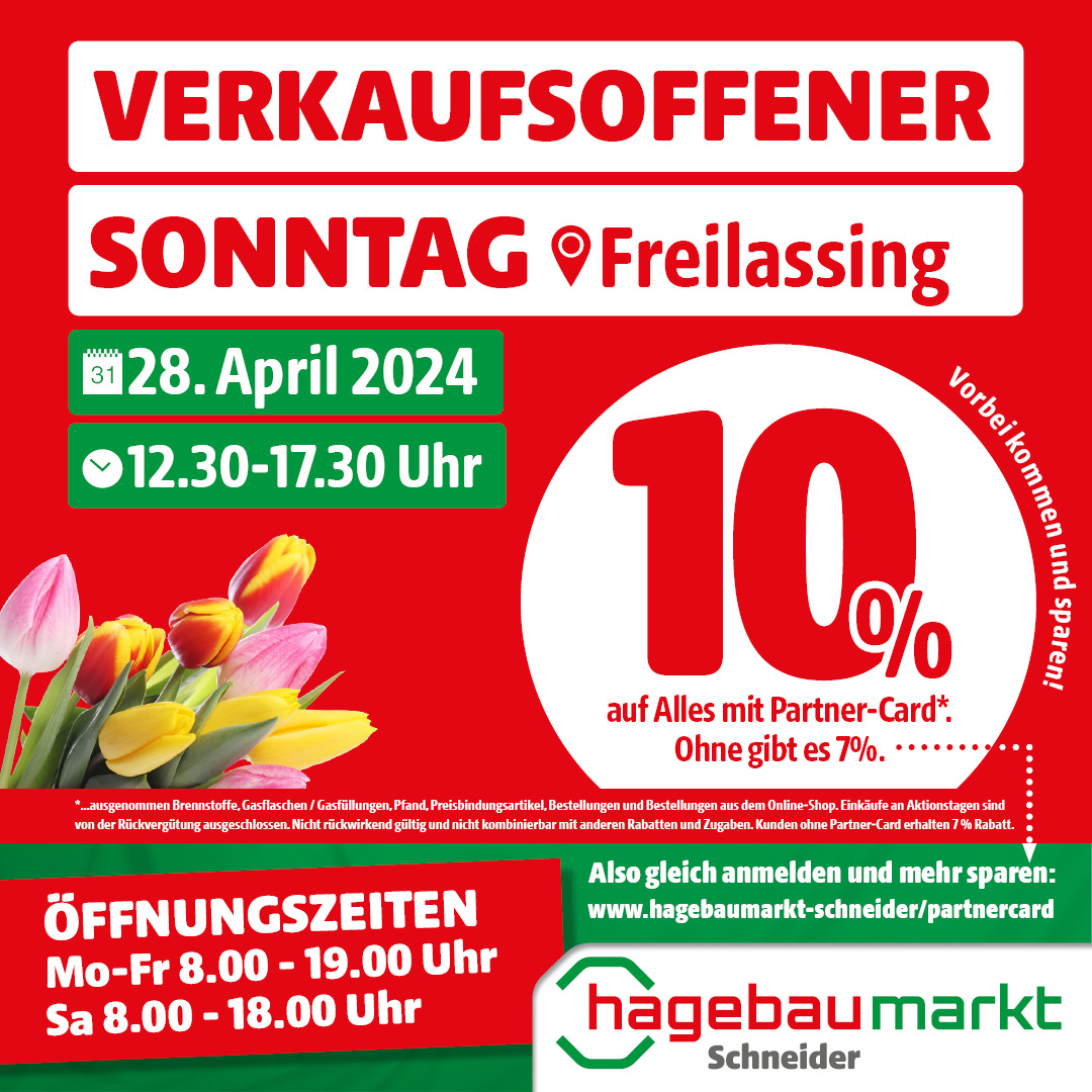 Verkaufsoffener Sonntag in Freilassing am 28. April 2024