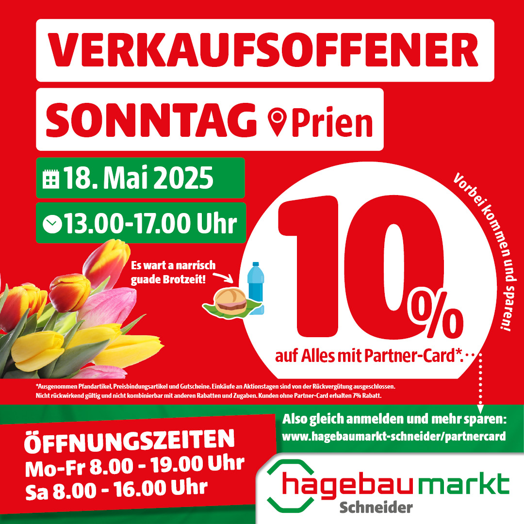 Verkaufsoffener Sonntag in Prien am 18. Mai 2025